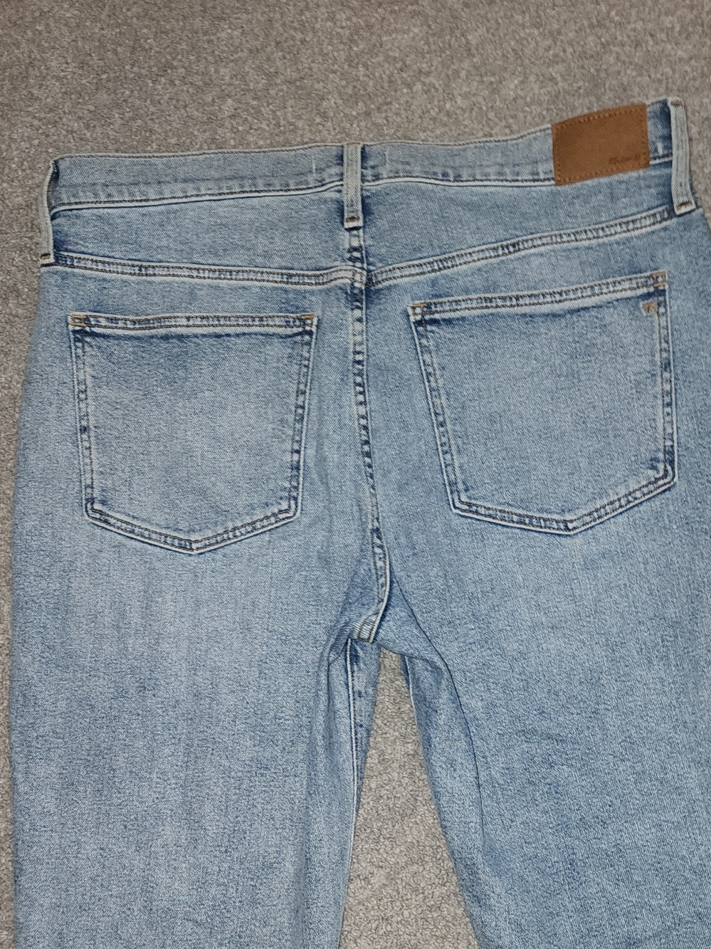 Madewell The Perfect Vintage Jean Light Wash Distressed Straight Leg Jeans 32 - Picture 7 of 7